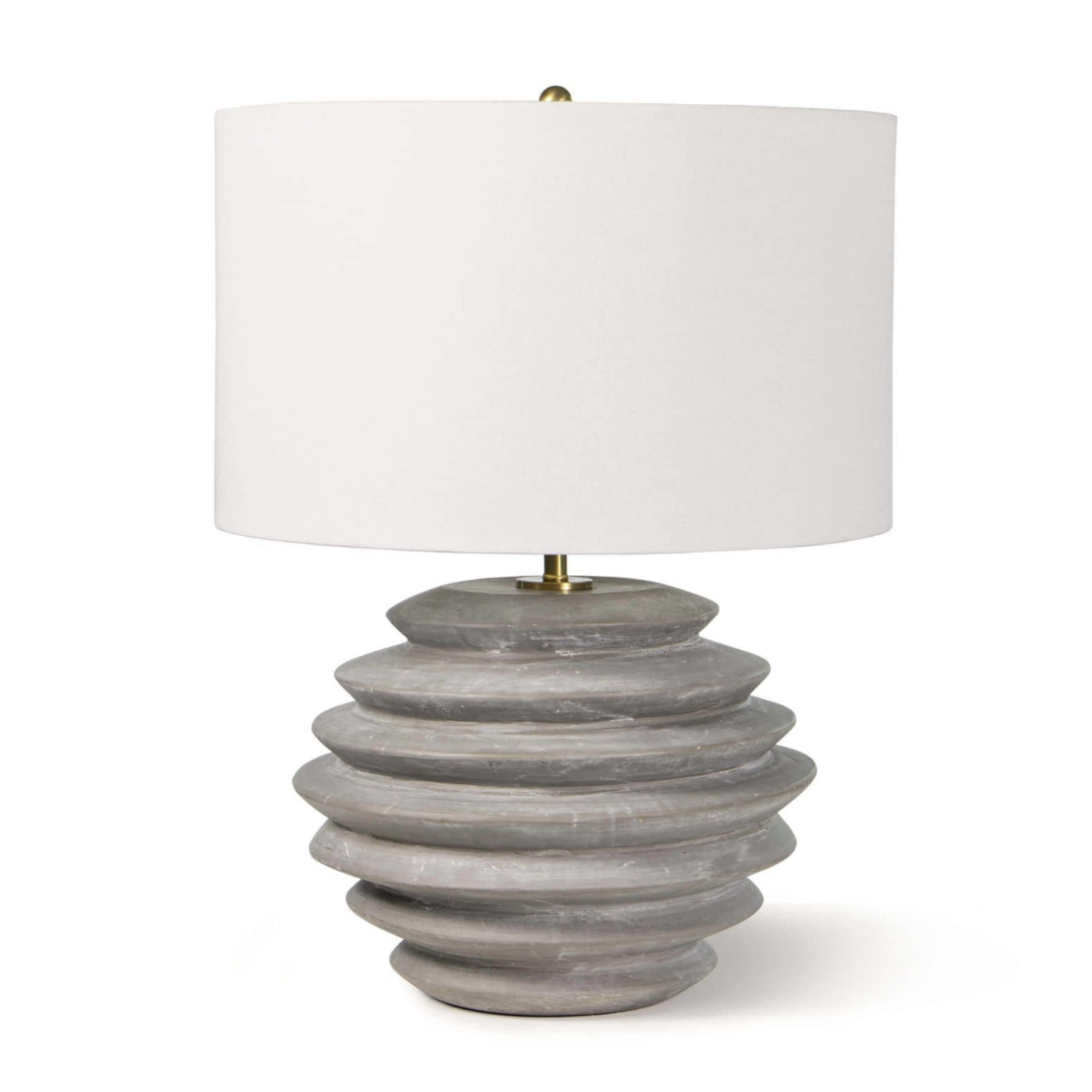 Outside The Box 24" Regina Andrew Canyon Gray Ceramic Table Lamp