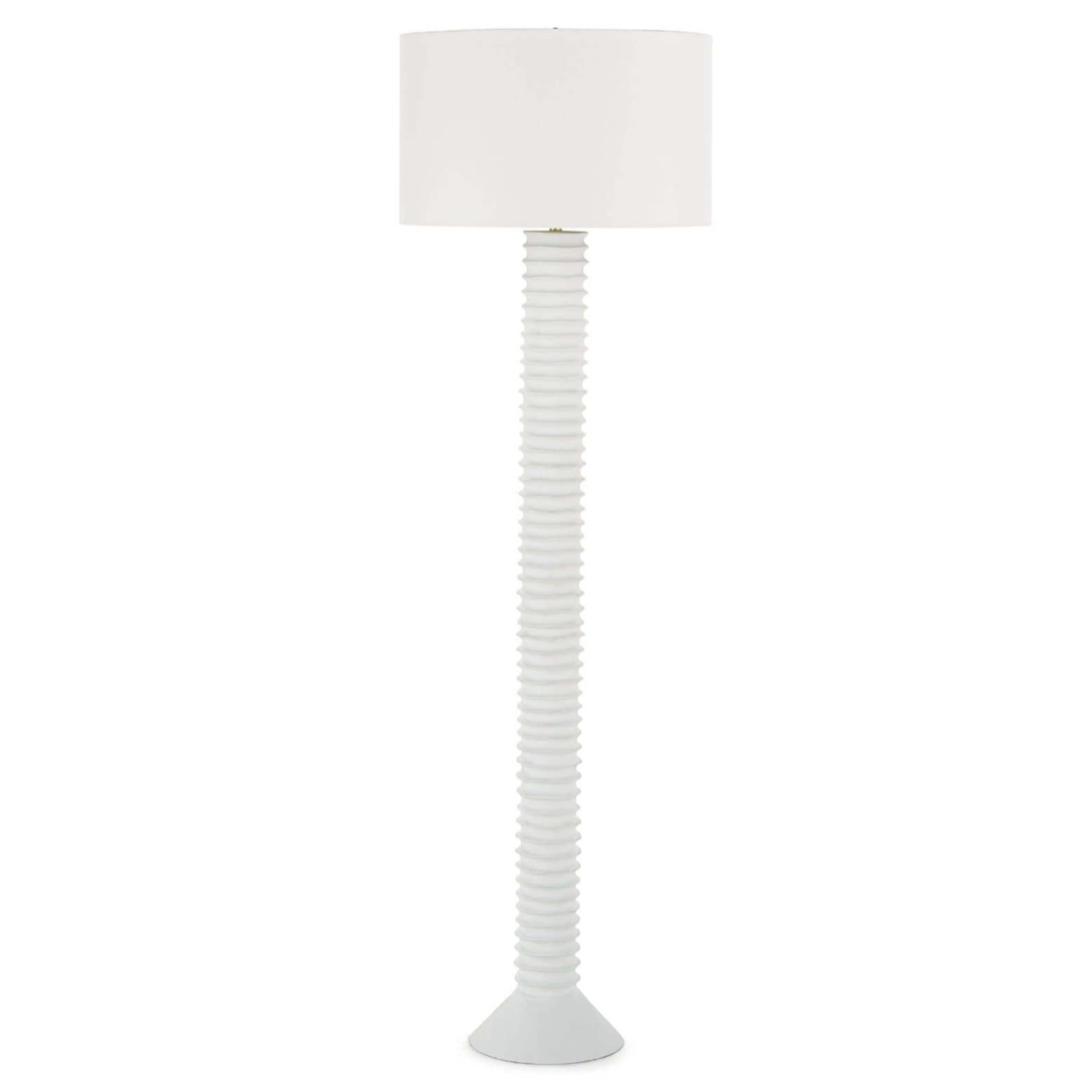 Outside The Box 65" Regina Andrew Nabu White Aluminum Floor Lamp