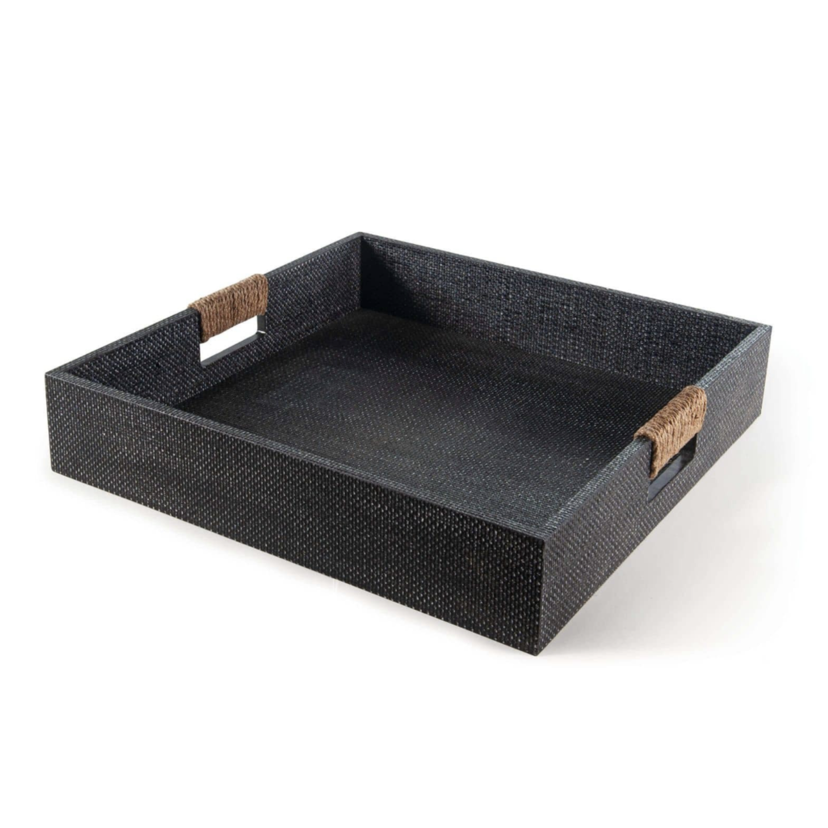 Outside The Box 18" Regina Andrew Logia Resin Square Tray Large In Gray