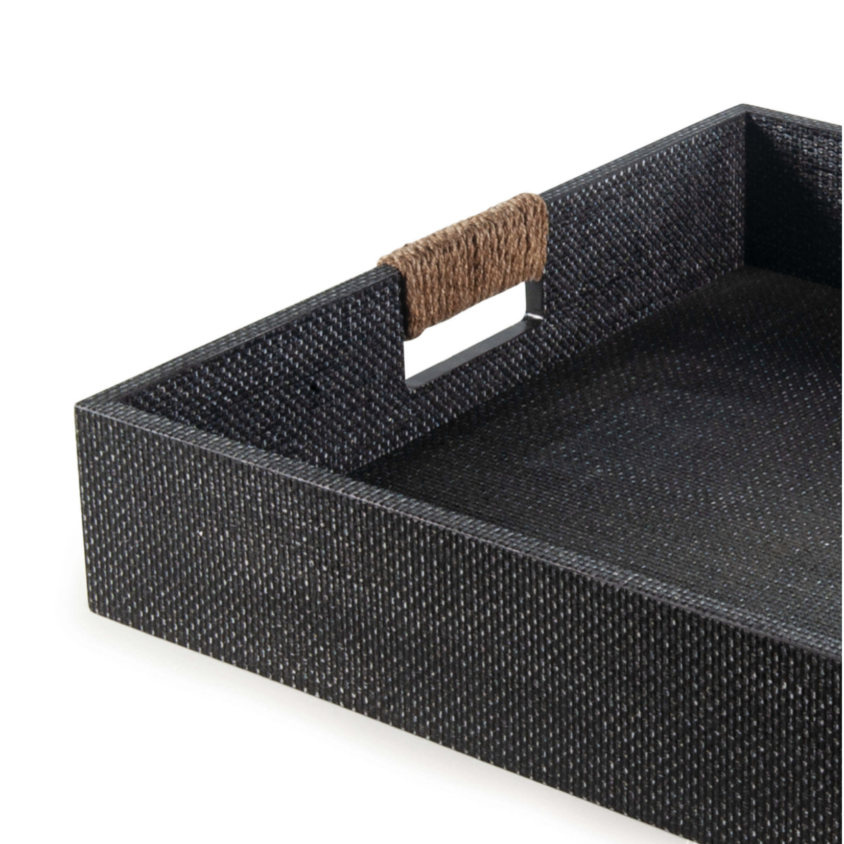 Outside The Box 18" Regina Andrew Logia Resin Square Tray Large In Gray