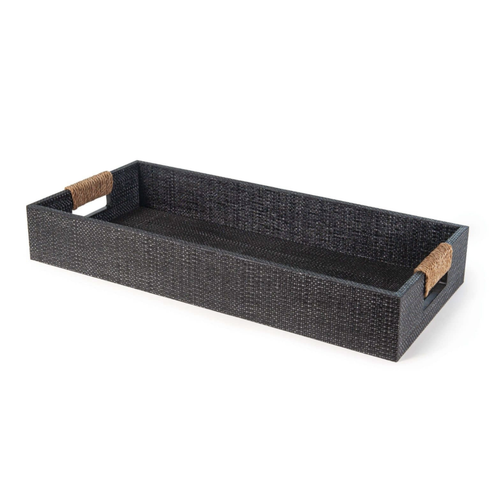 Outside The Box 24x11 Regina Andrew Logia Resin Rectangle Tray In Gray