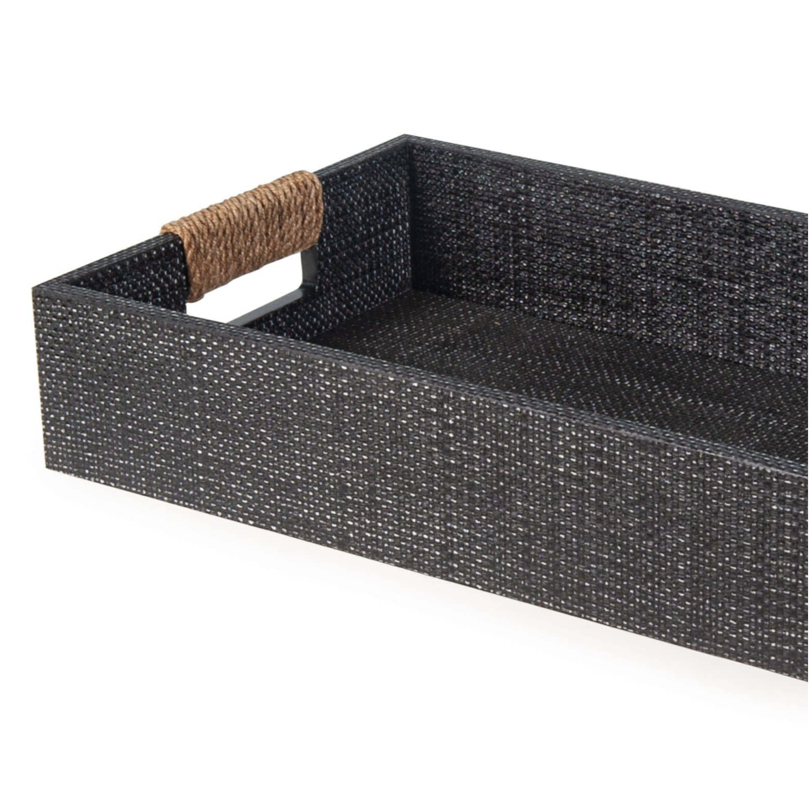 Outside The Box 24x11 Regina Andrew Logia Resin Rectangle Tray In Gray