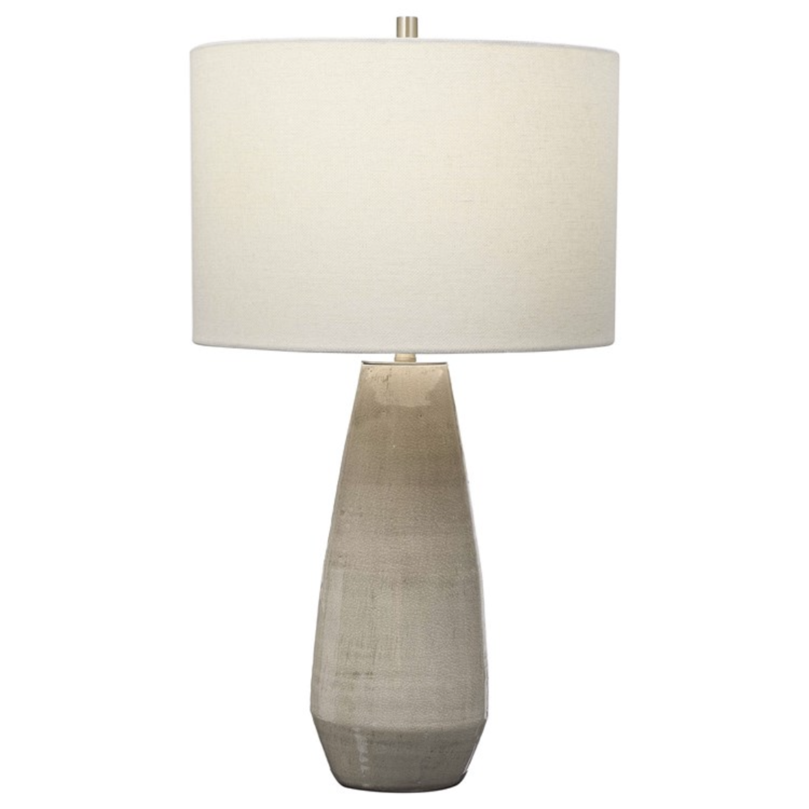 Outside The Box 28" Uttermost Volterra Taupe & Gray Distressed Ceramic Table Lamp