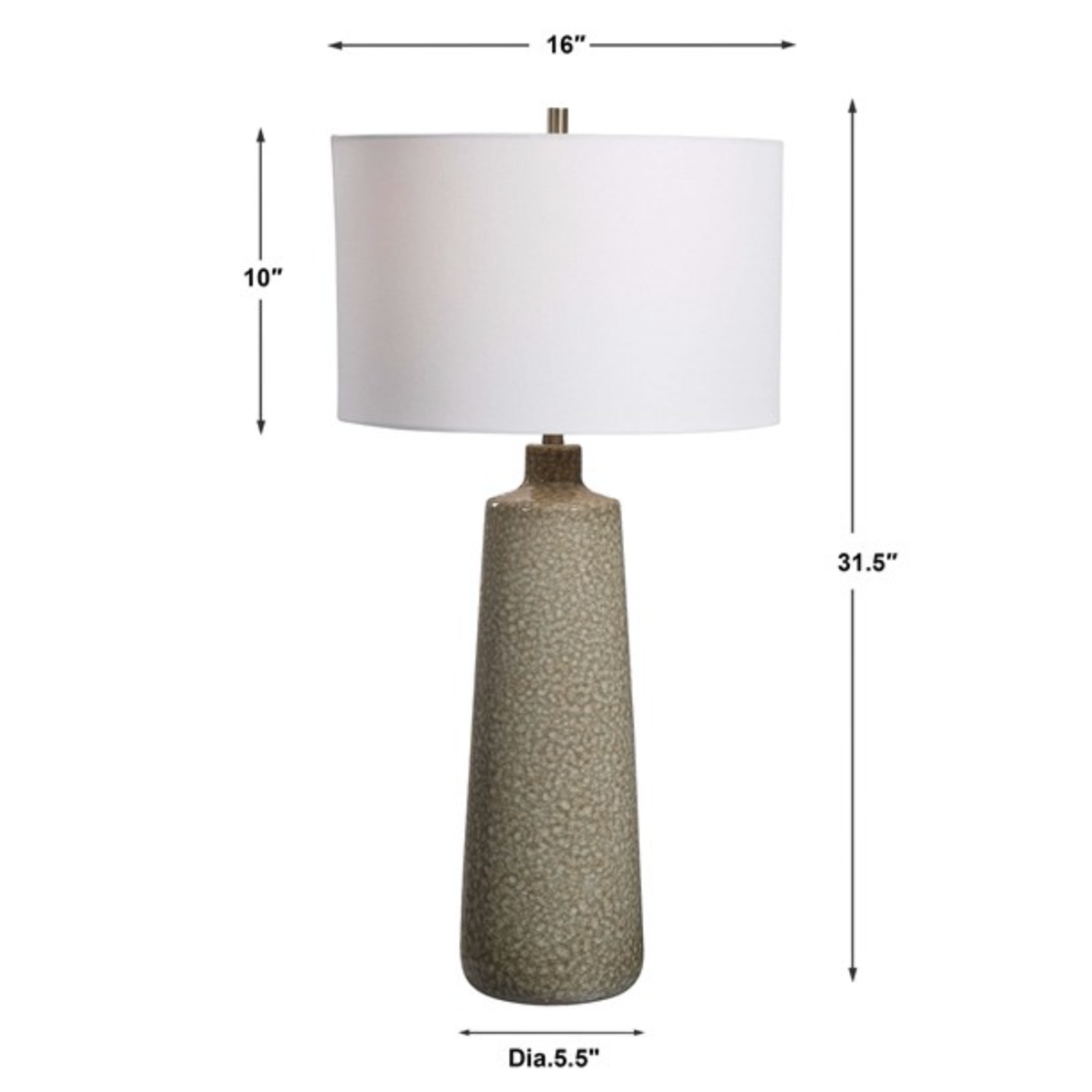 Outside The Box 32" Uttermost Linnie Sage Green & Tan Ceramic Table Lamp