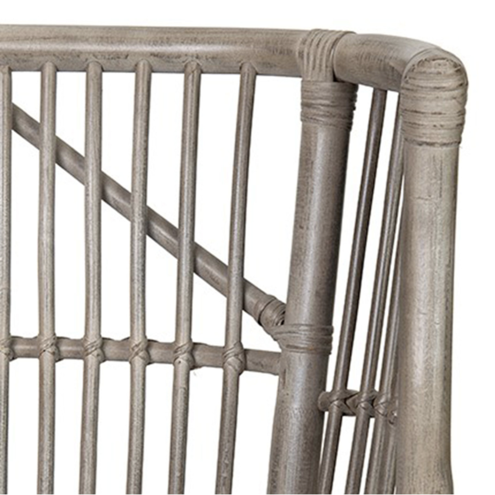 Outside The Box Winston Vintage Gray Rattan Occasional Chair