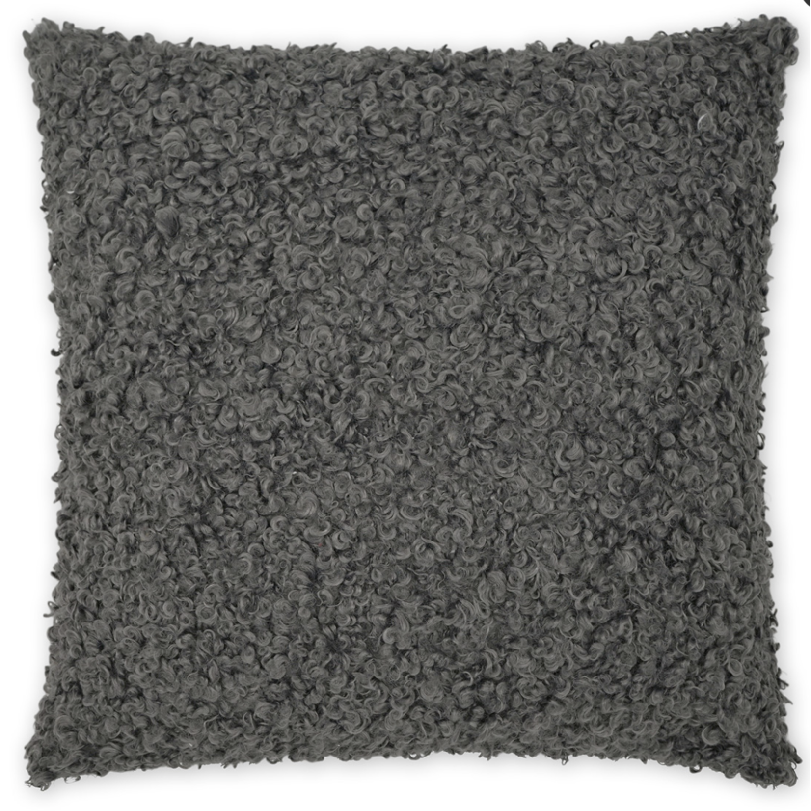 Outside The Box 24x24 Lambsy  Square Feather Down Pillow In Gray - DV KAP