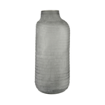 Outside The Box 15" Otto Matte Gray Frosted Glass Vase