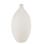 Outside The Box 14x7 Faye White Ceramic Vase