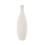 Outside The Box 14x4 Faye White Ceramic Vase