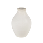 Outside The Box 10" Faye White Ceramic Vase