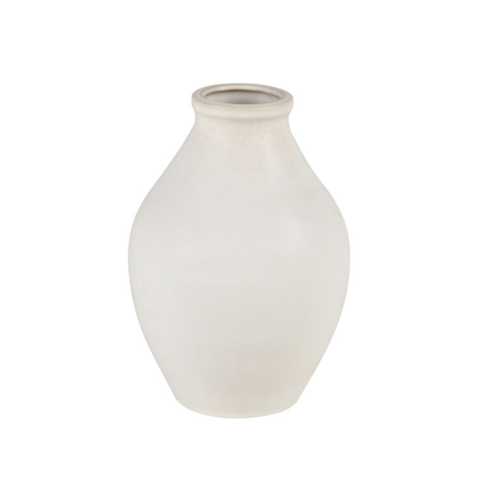 Outside The Box 10" Faye White Ceramic Vase