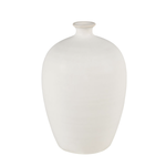 Outside The Box 12" Faye White Ceramic Vase