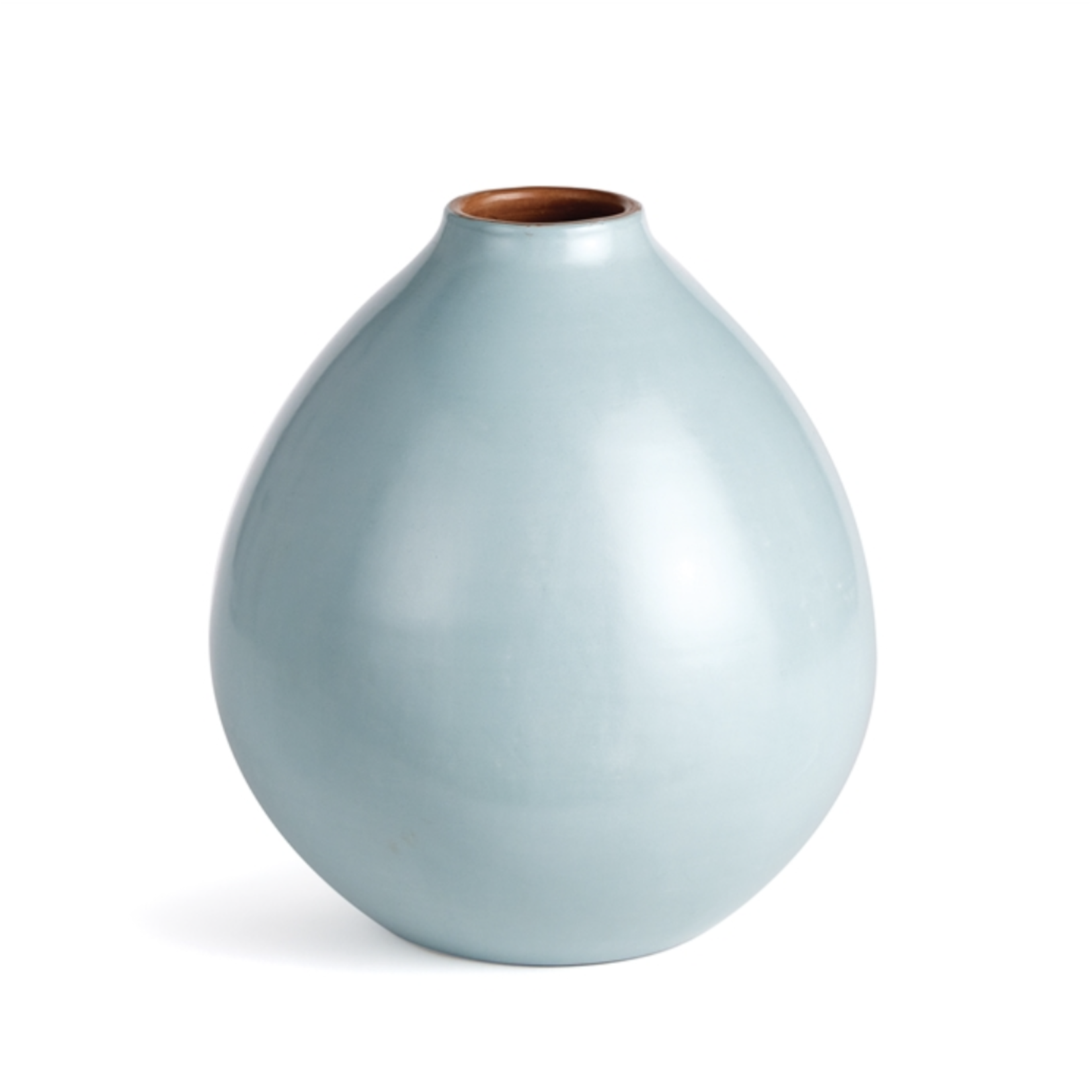 Outside The Box 12" Lucela Azure Handcrafted Clay Vase