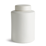 Outside The Box 13" Barclay Butera Westcliff White Cylinder Small Jar