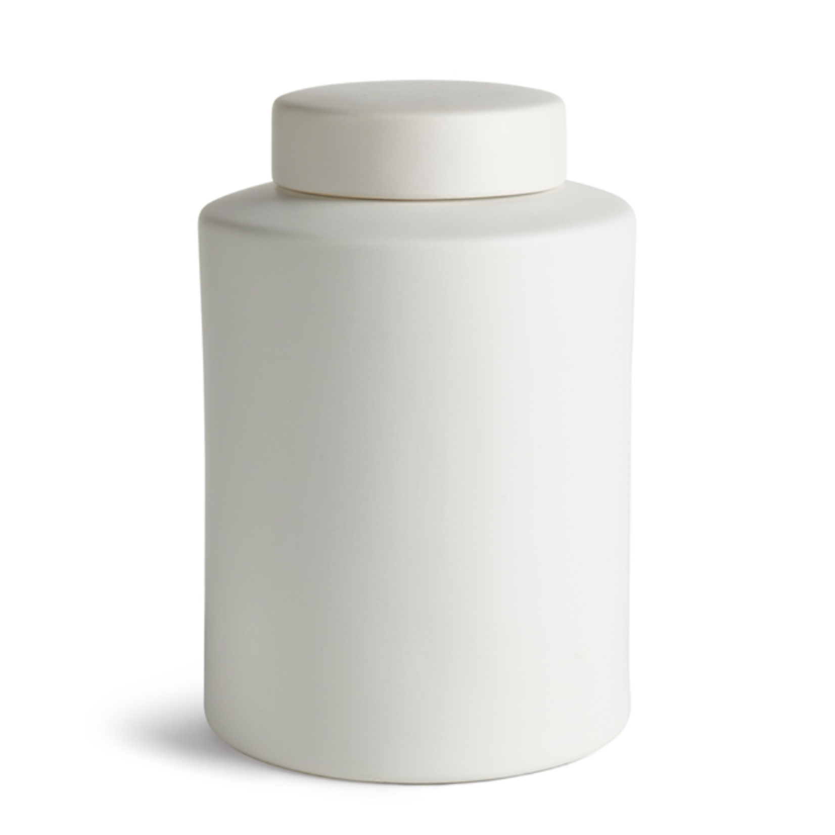 Outside The Box 13" Barclay Butera Westcliff White Cylinder Medium Jar