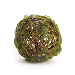Outside The Box 4" Mossy Wrapped With Twig Handcrafted Orb