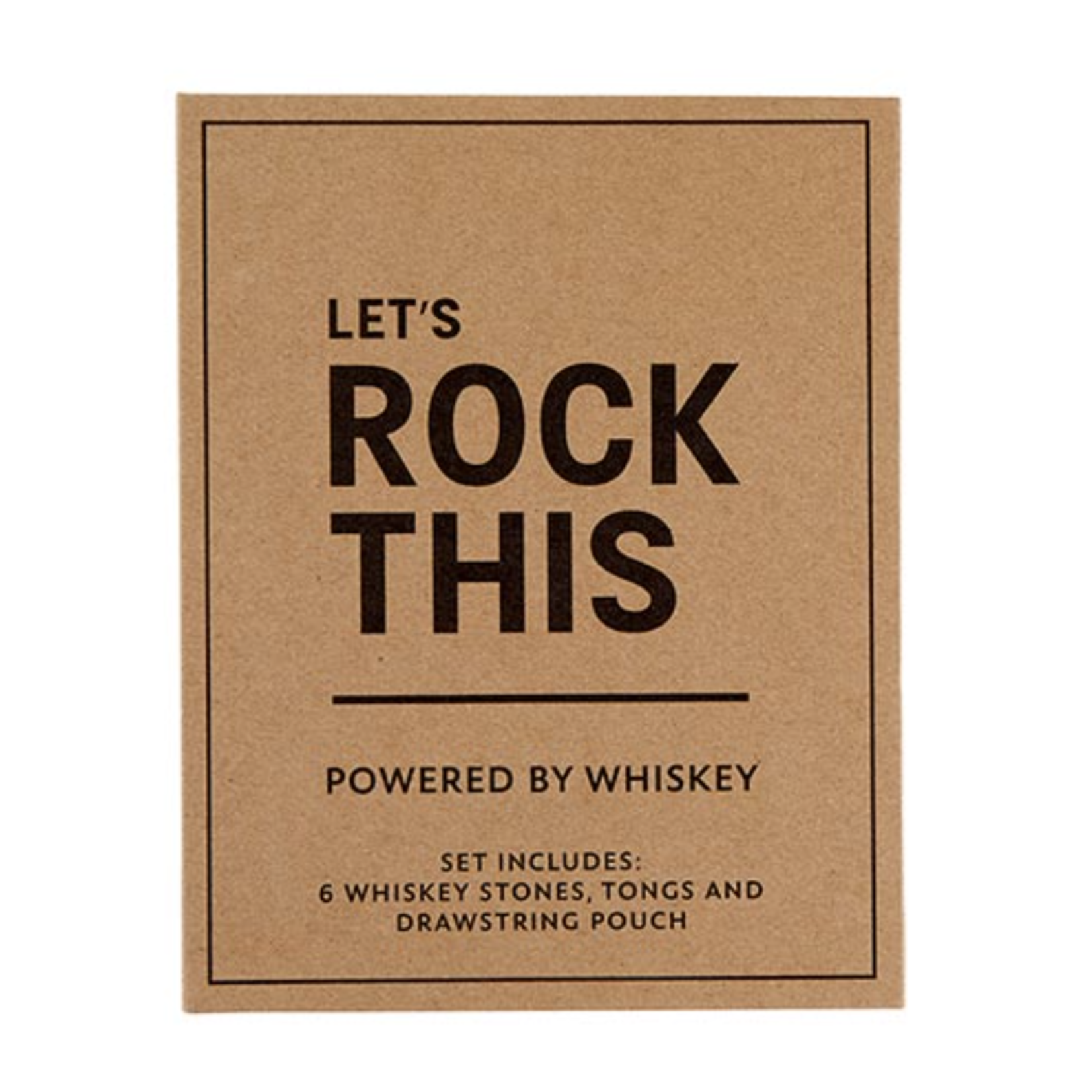 Outside The Box Set Of 3 "Let's Rock This" Whiskey Stones Book Box