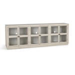 Outside The Box 103x19x36 Selma Timeworn Cream Reclaimed Pine 6 Door Sideboard