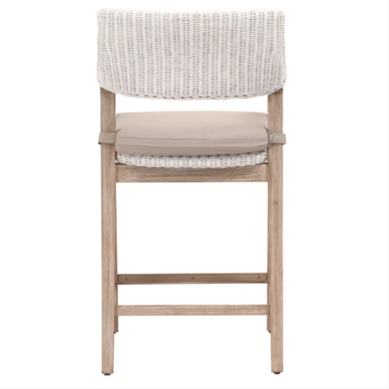 Outside The Box 27" Essentials For Living Lucia White W/ Arm Counter Stool