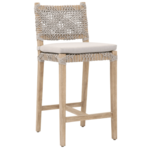 Outside The Box 28" Costa Taupe Rope Counter Stool