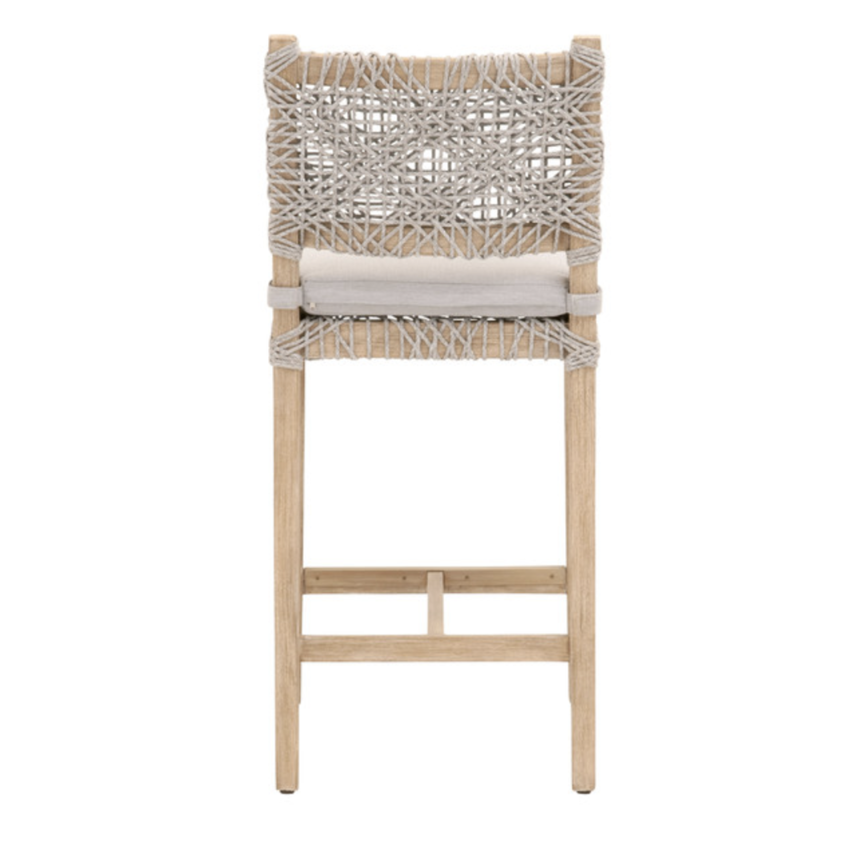 Outside The Box 28" Costa Taupe Rope Counter Stool