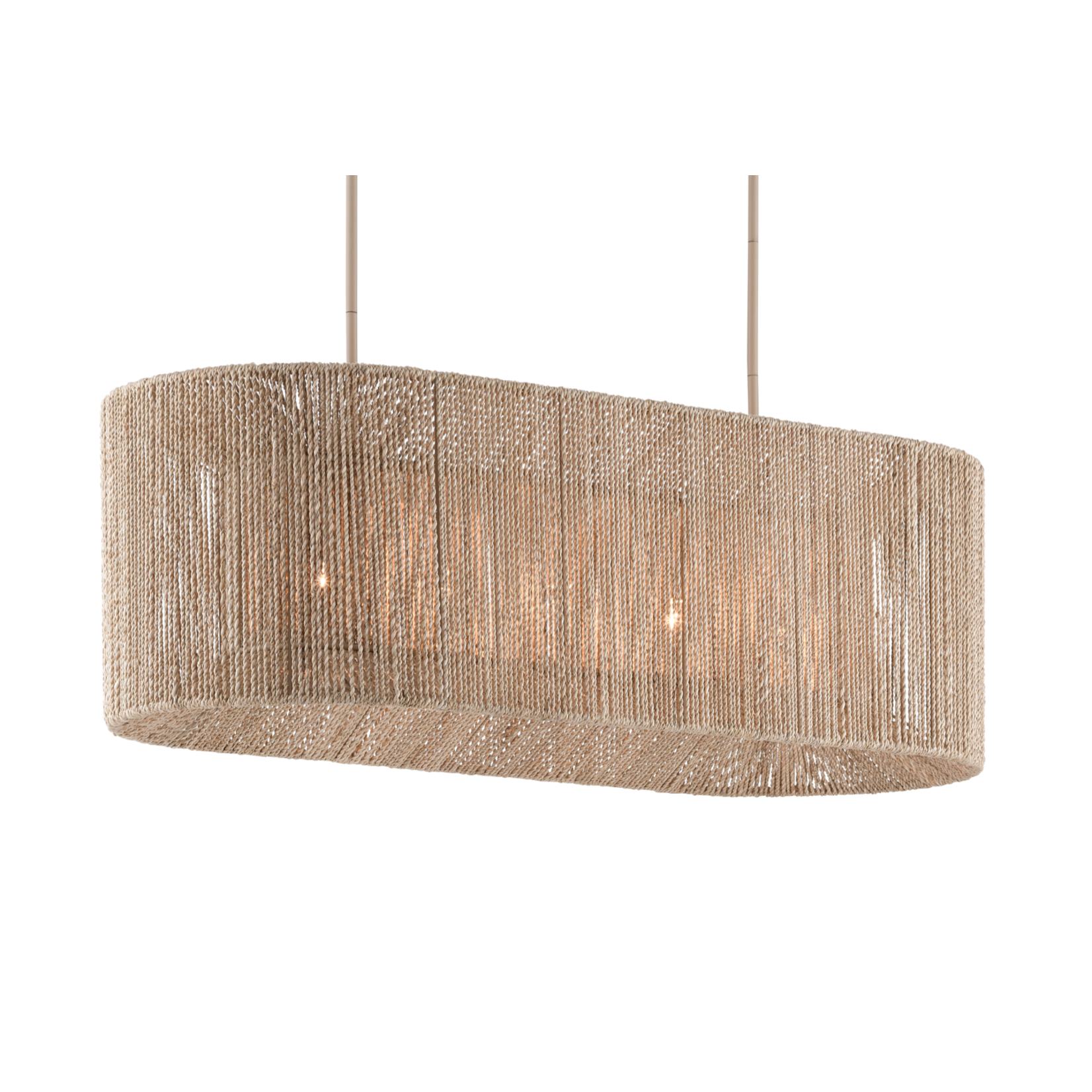 Outside The Box 19" Mereworth Natural Abaca Rope Chandelier