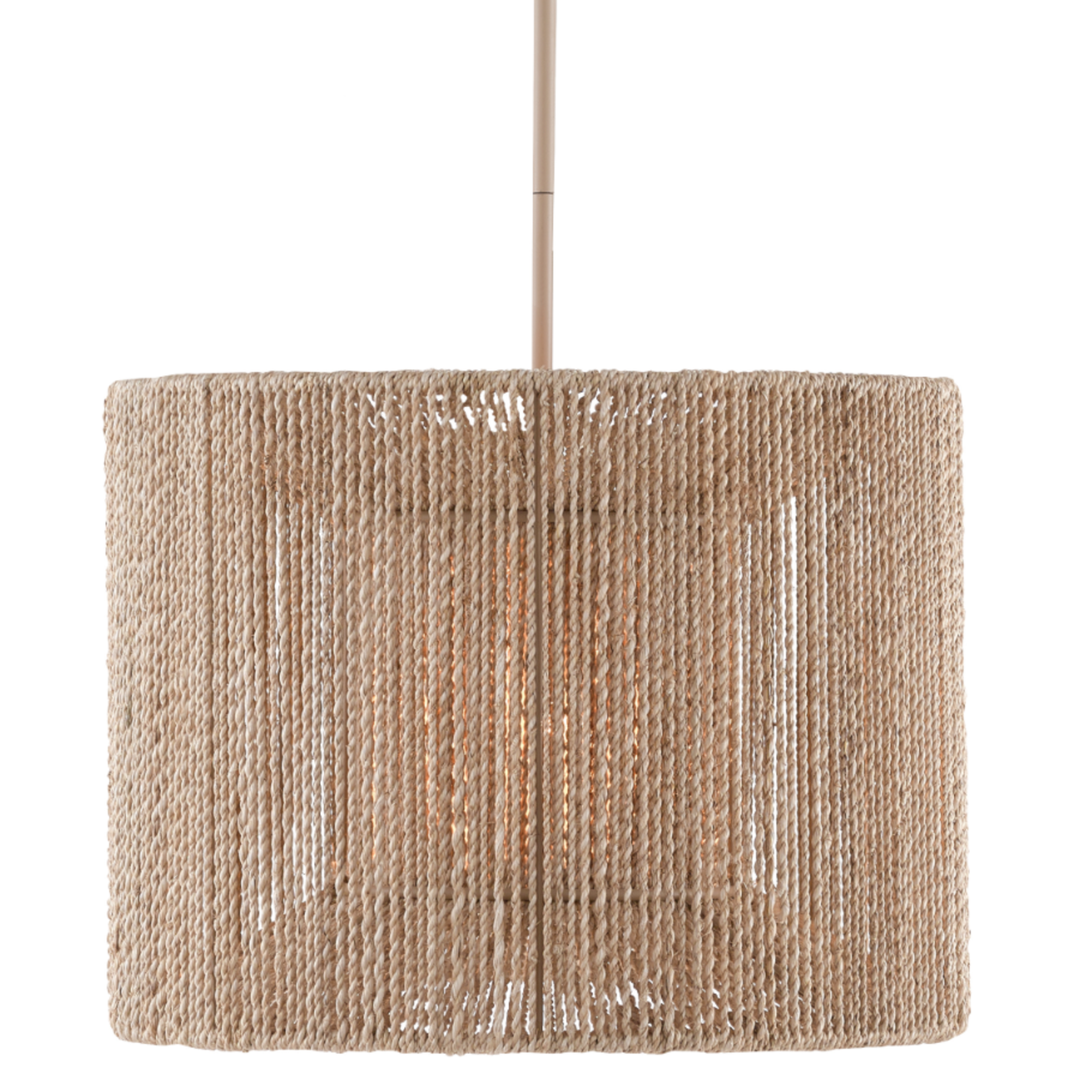 Outside The Box 19" Mereworth Natural Abaca Rope Chandelier