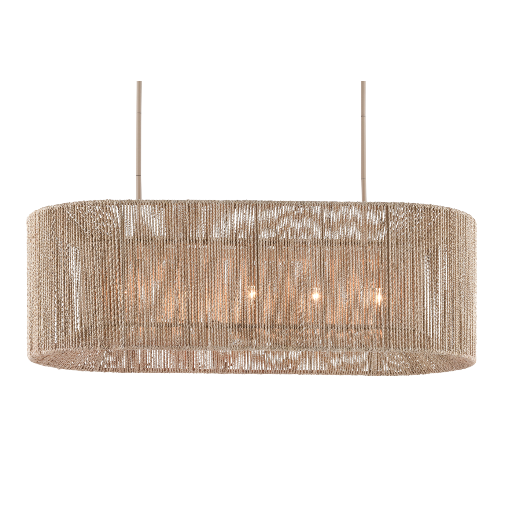 Outside The Box 19" Mereworth Natural Abaca Rope Chandelier