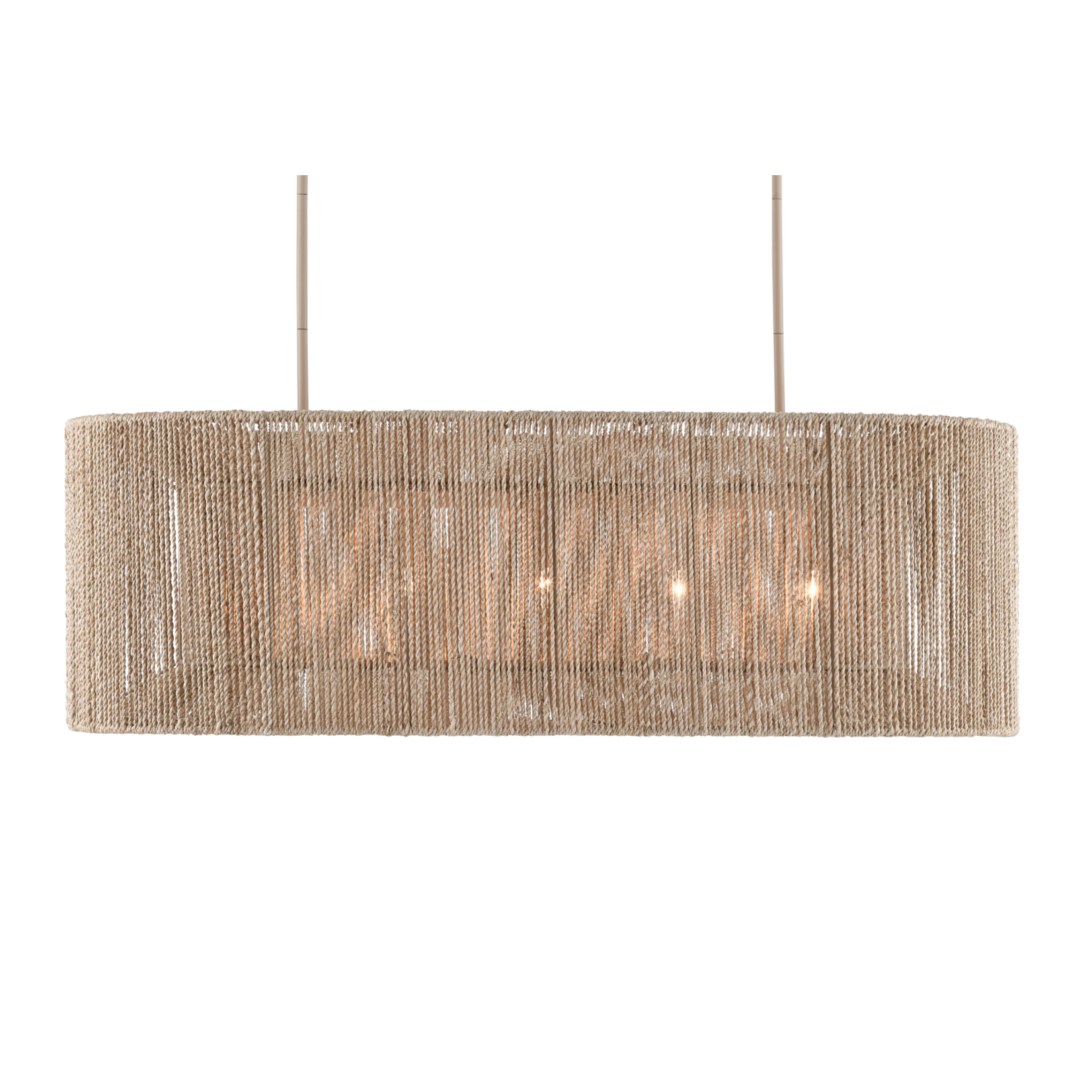 Outside The Box 19" Mereworth Natural Abaca Rope Chandelier