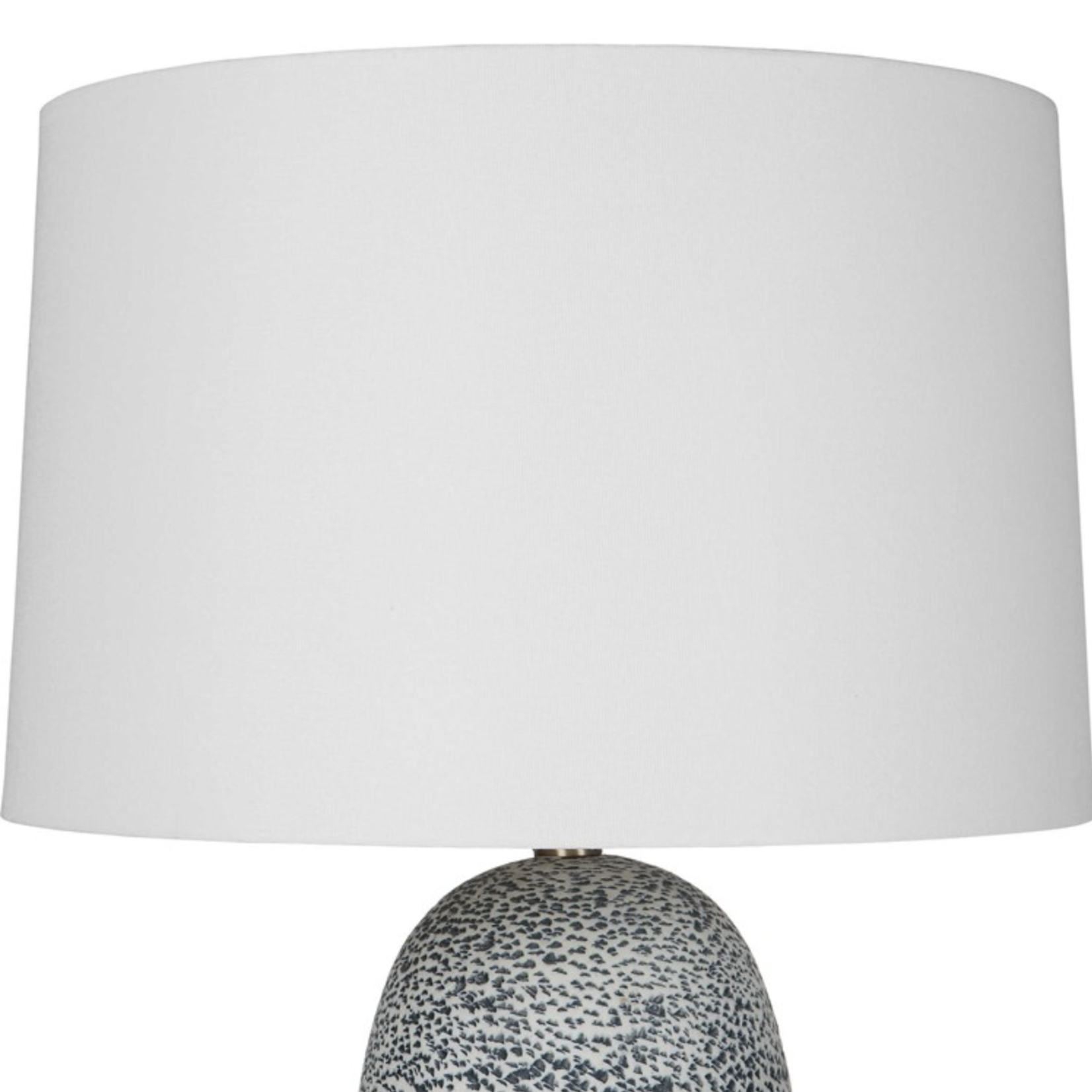 Outside The Box 28" Uttermost Peanut Azure & White Textured Table Lamp