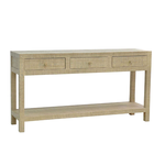 Outside The Box 60x16x32 Kagu Natural Raffia Console Table - RFRW