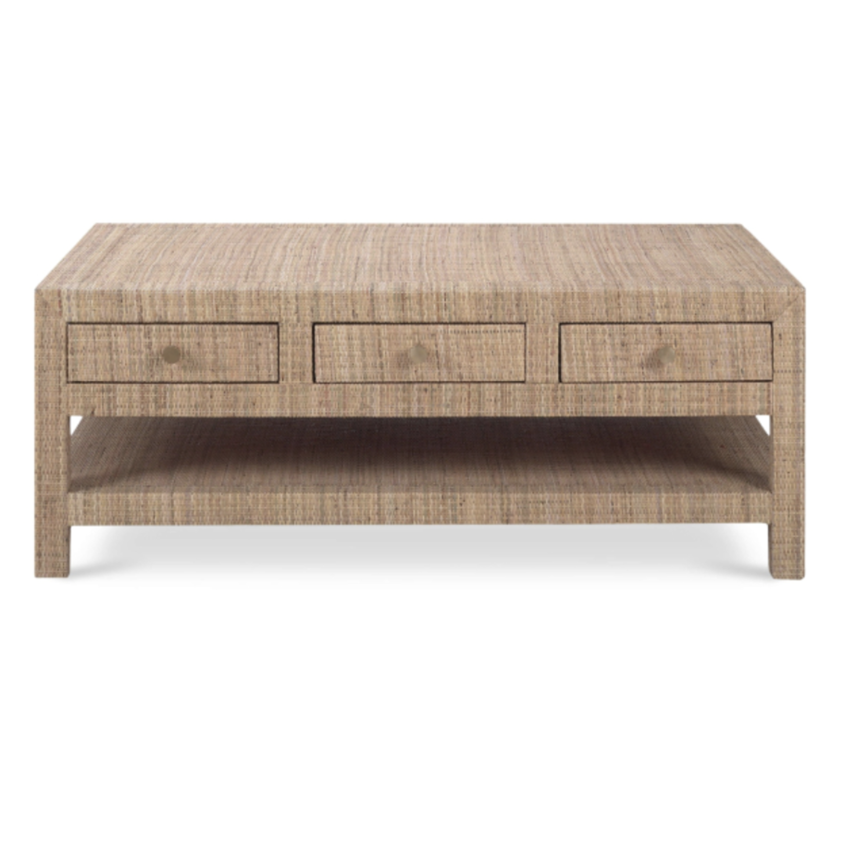 Outside The Box 47x30x18 Kagu Natural Rattan 6 Drawer Coffee Table - RNAT