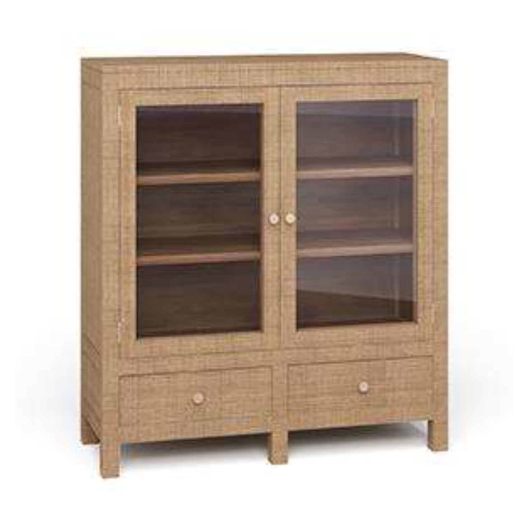 Outside The Box 43x16x48 Kagu Natural Rattan 2 Door Sideboard - RNAT