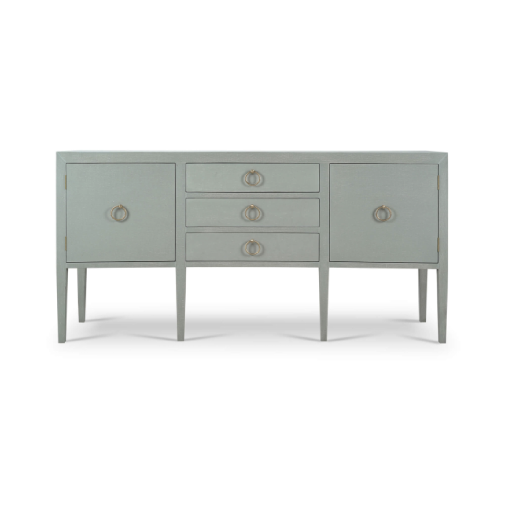 Outside The Box 80x21x40 Westminster Concave Linen Wrapped Sideboard In Pale Blue - FPBE