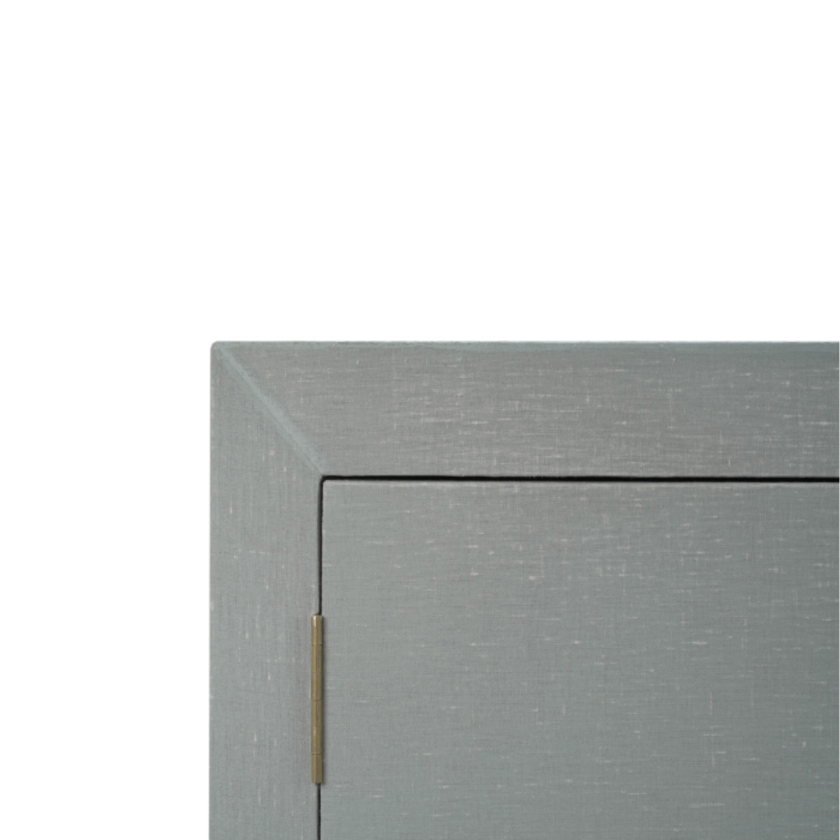 Outside The Box 80x21x40 Westminster Concave Linen Wrapped Sideboard In Pale Blue - FPBE