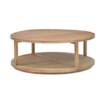 Outside The Box 48x18 Cohan Mindi Wood Round Coffee Table