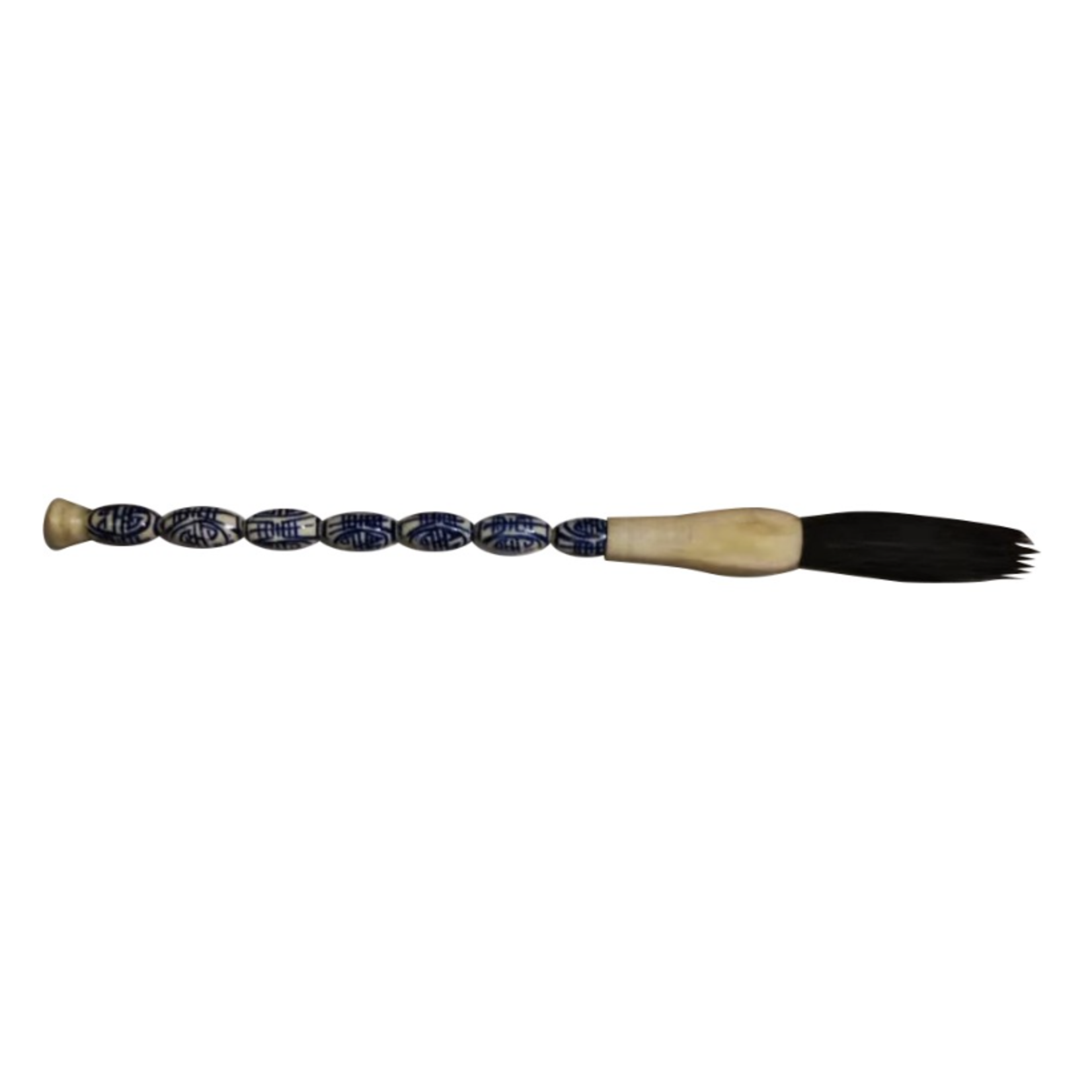 Outside The Box 13" White & Blue Jade Natural Hair Bristle Calligraphy Brush