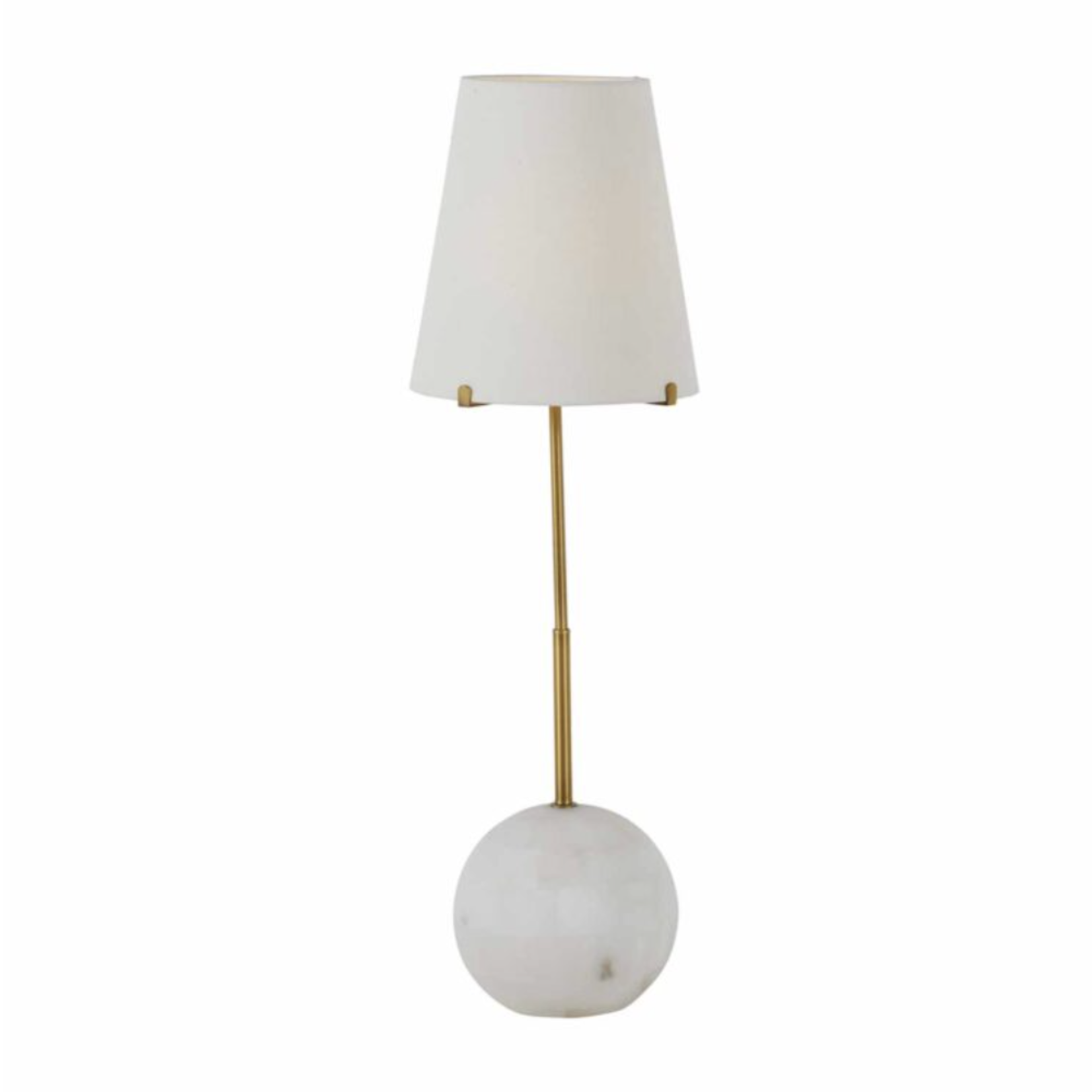 Outside The Box 32" Janie Solid Alabaster & Gold Accent Table Lamp
