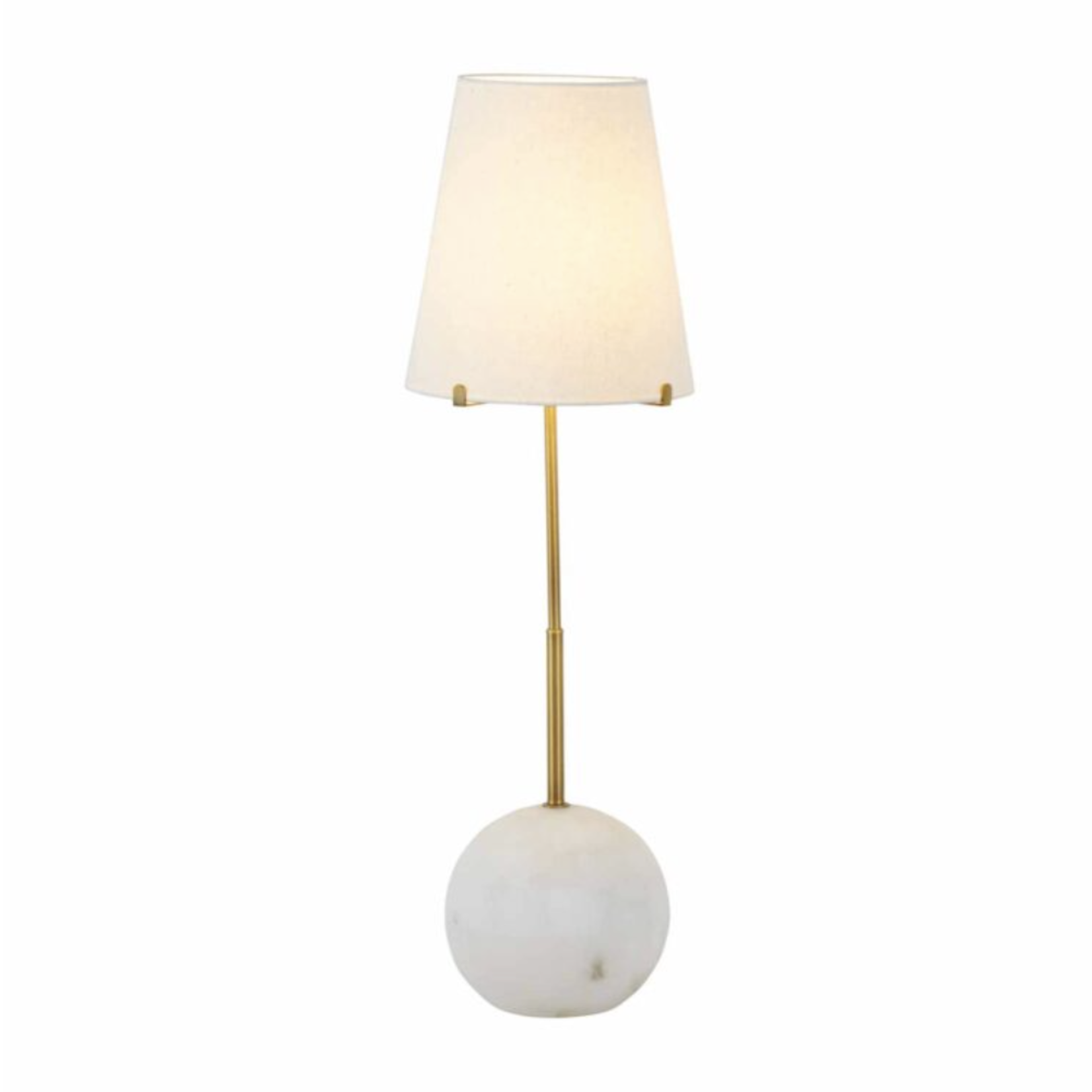 Outside The Box 32" Janie Solid Alabaster & Gold Accent Table Lamp