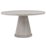 Outside The Box 54" Chiswick Solid White Wash Pine Wood Round Dining Table