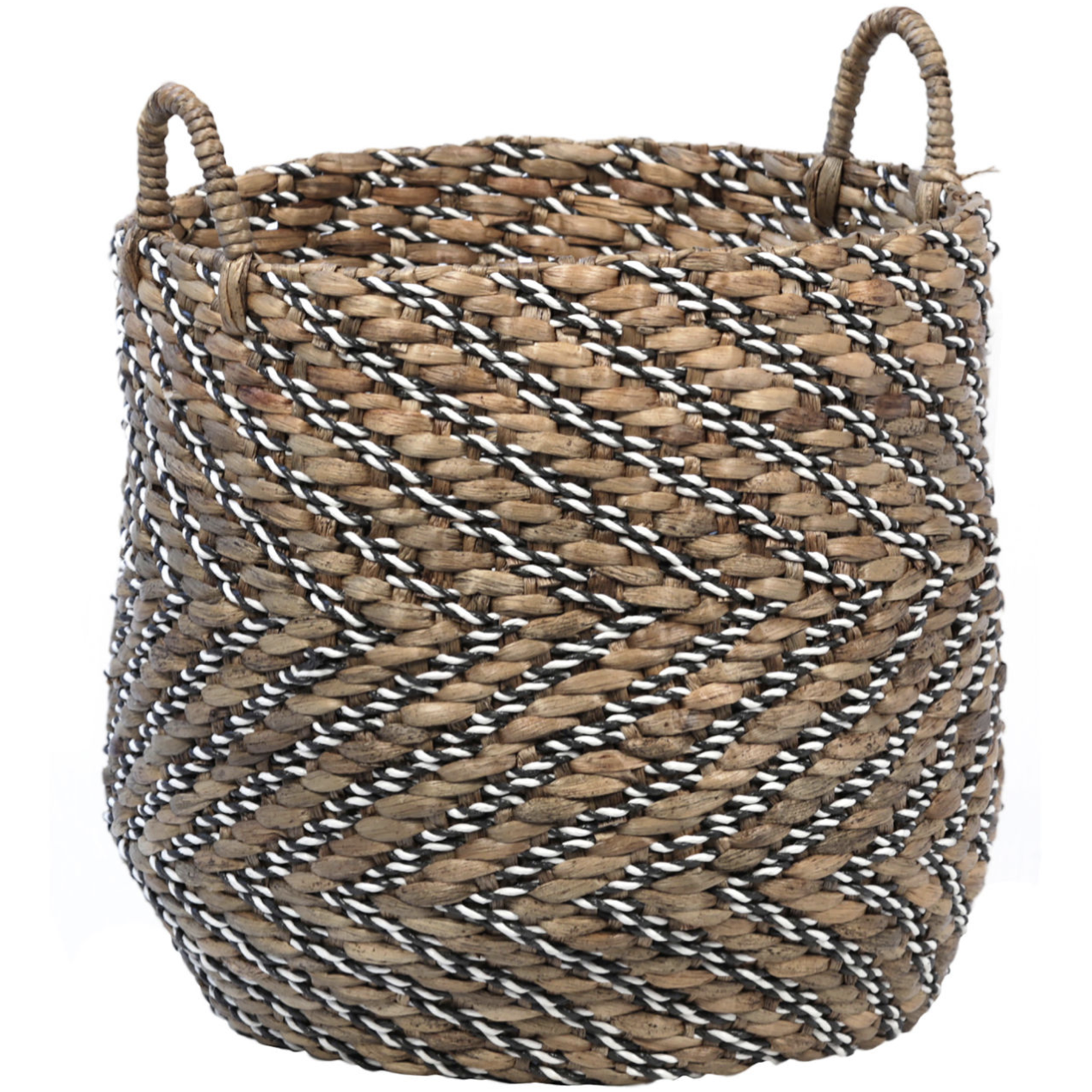 Outside The Box 24" Raeni Handwoven Water Hyacinth Basket