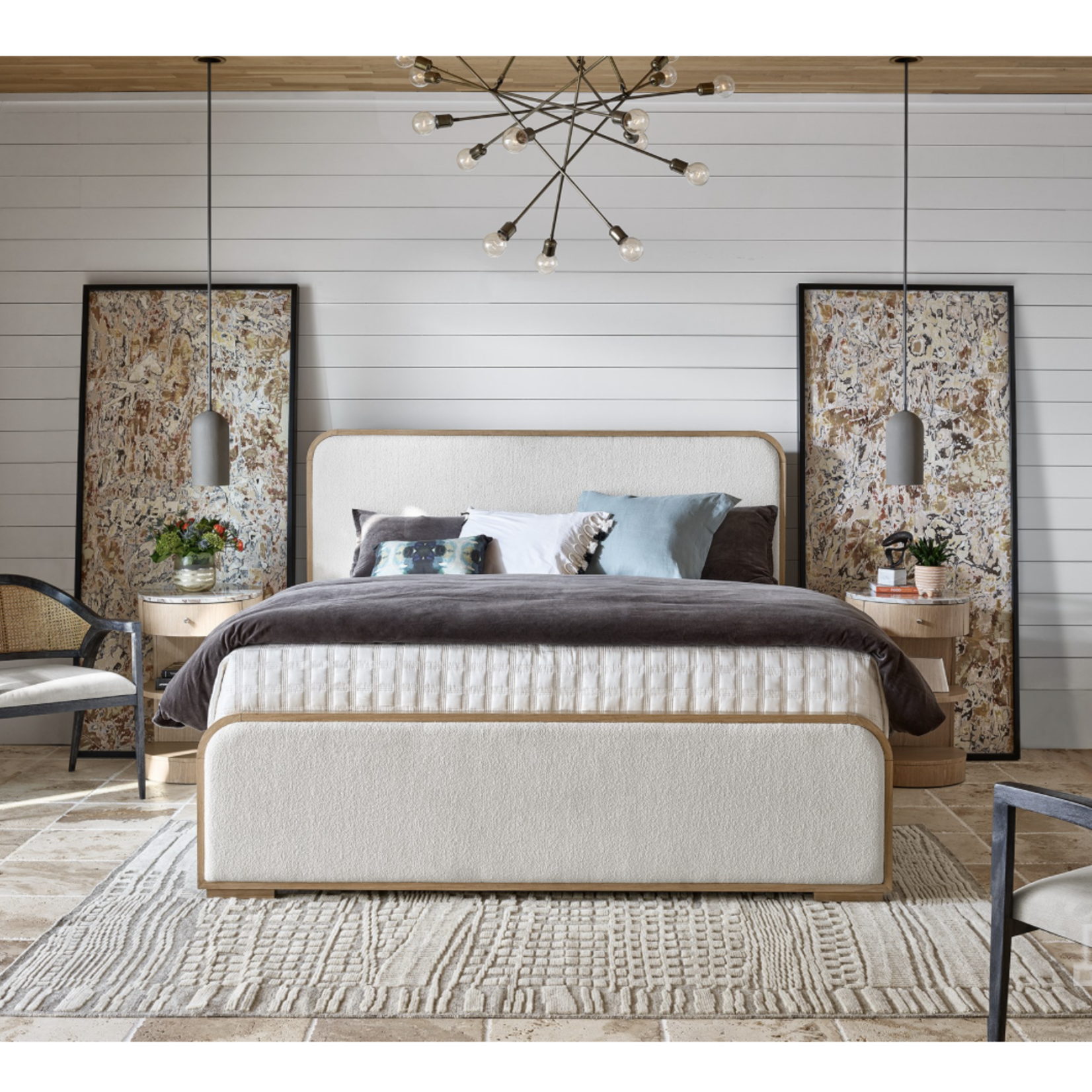 Outside The Box 65x88x55 Nomad Snow Performance Fabric Queen Bed