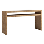 Outside The Box 60x18x32 Long Key Wrapped Rattan Console Table