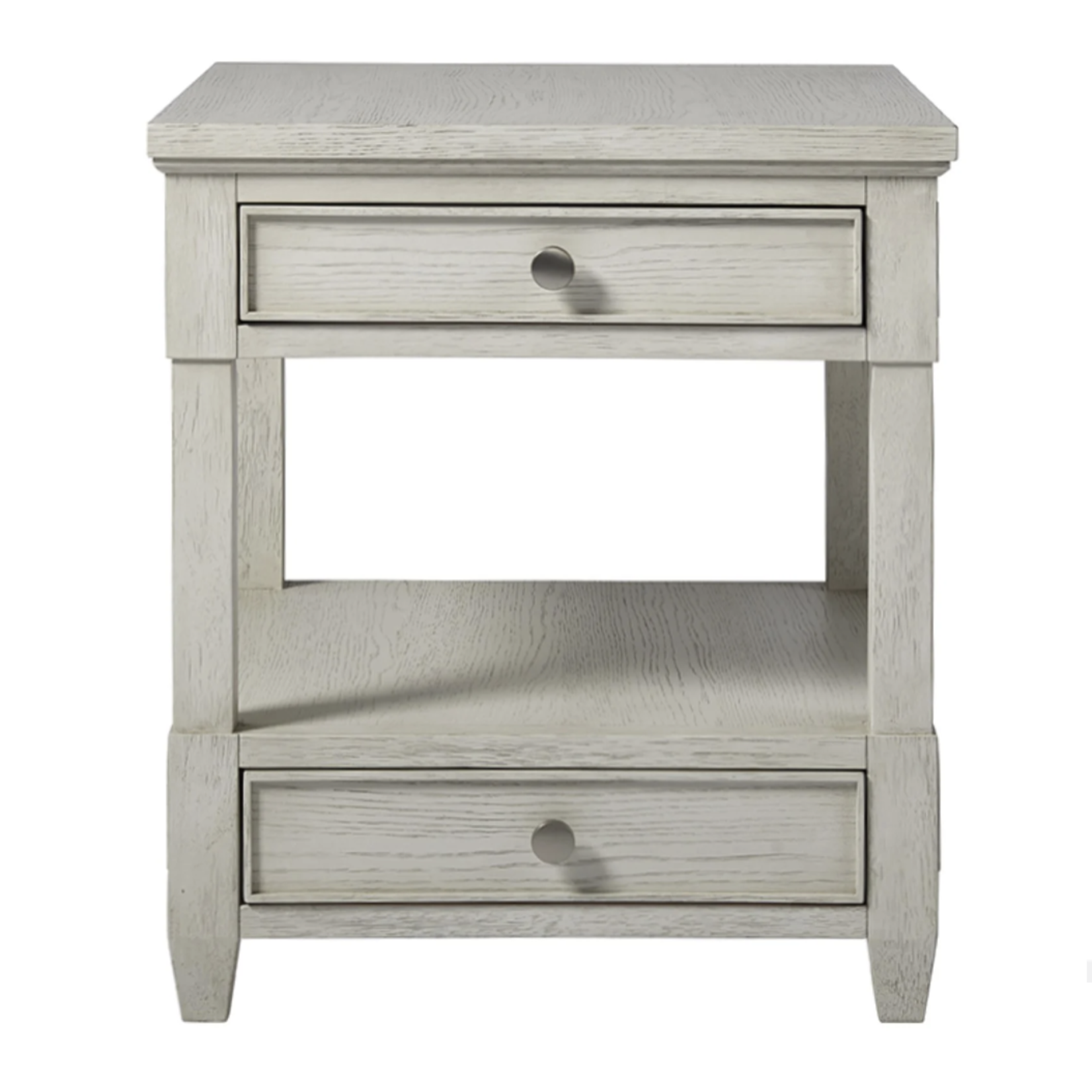 Outside The Box 23x26x26 Escape Light Gray Solid Wood Side Table