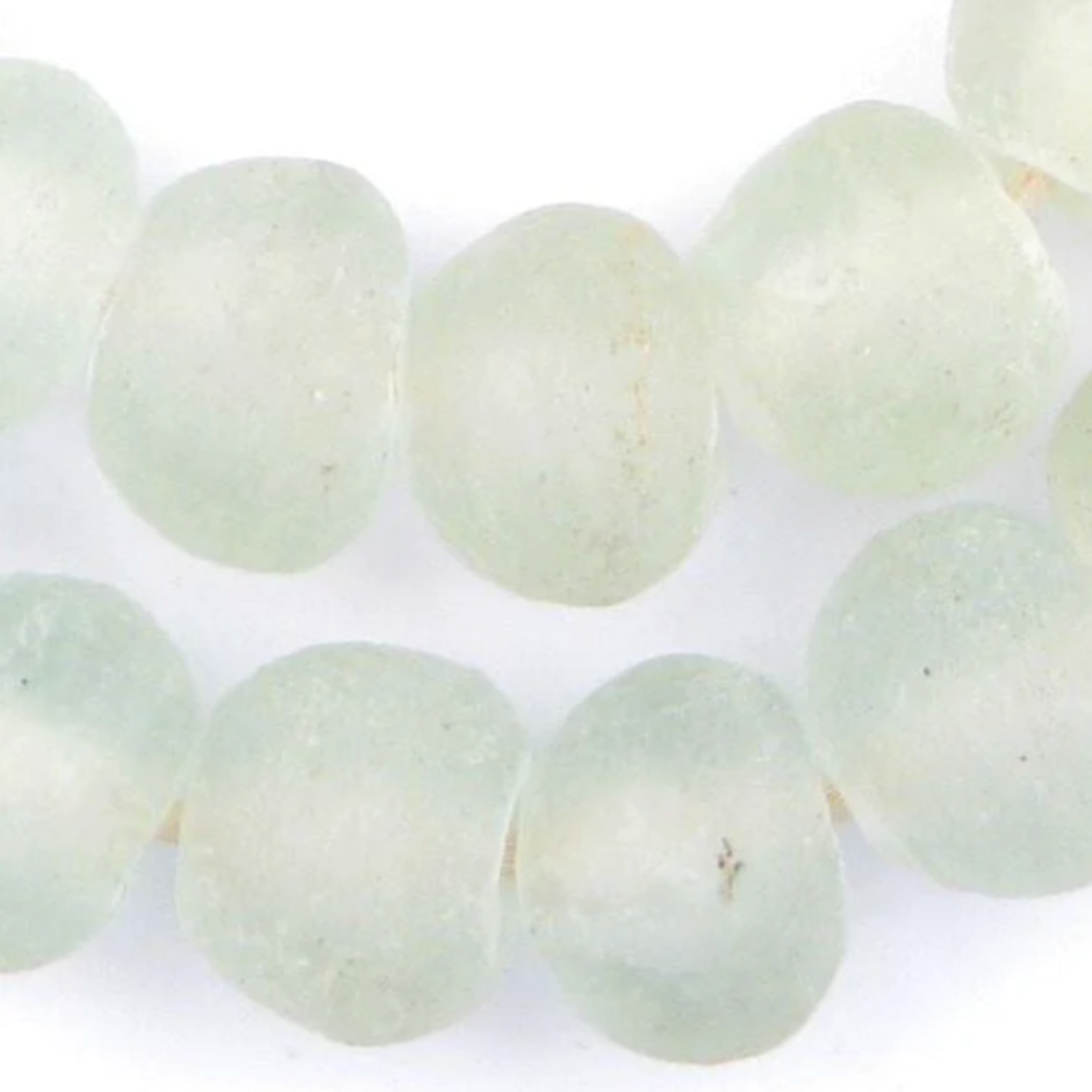 Outside The Box 30" Clear Recycled 24mm Glass Beads