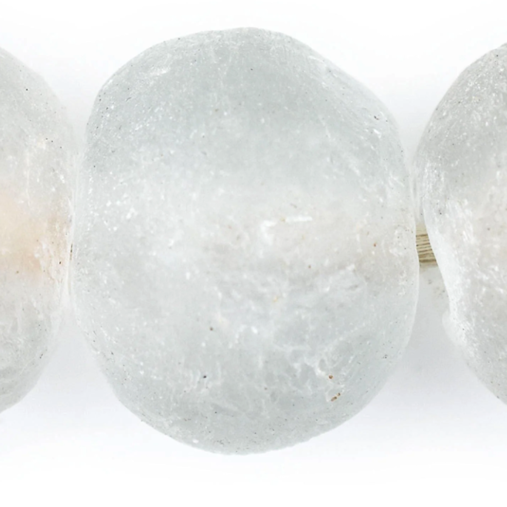 Outside The Box 30" Clear Recycled 35mm Glass Beads