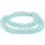 Outside The Box 27" River Aqua Recycled 14mm Glass Beads
