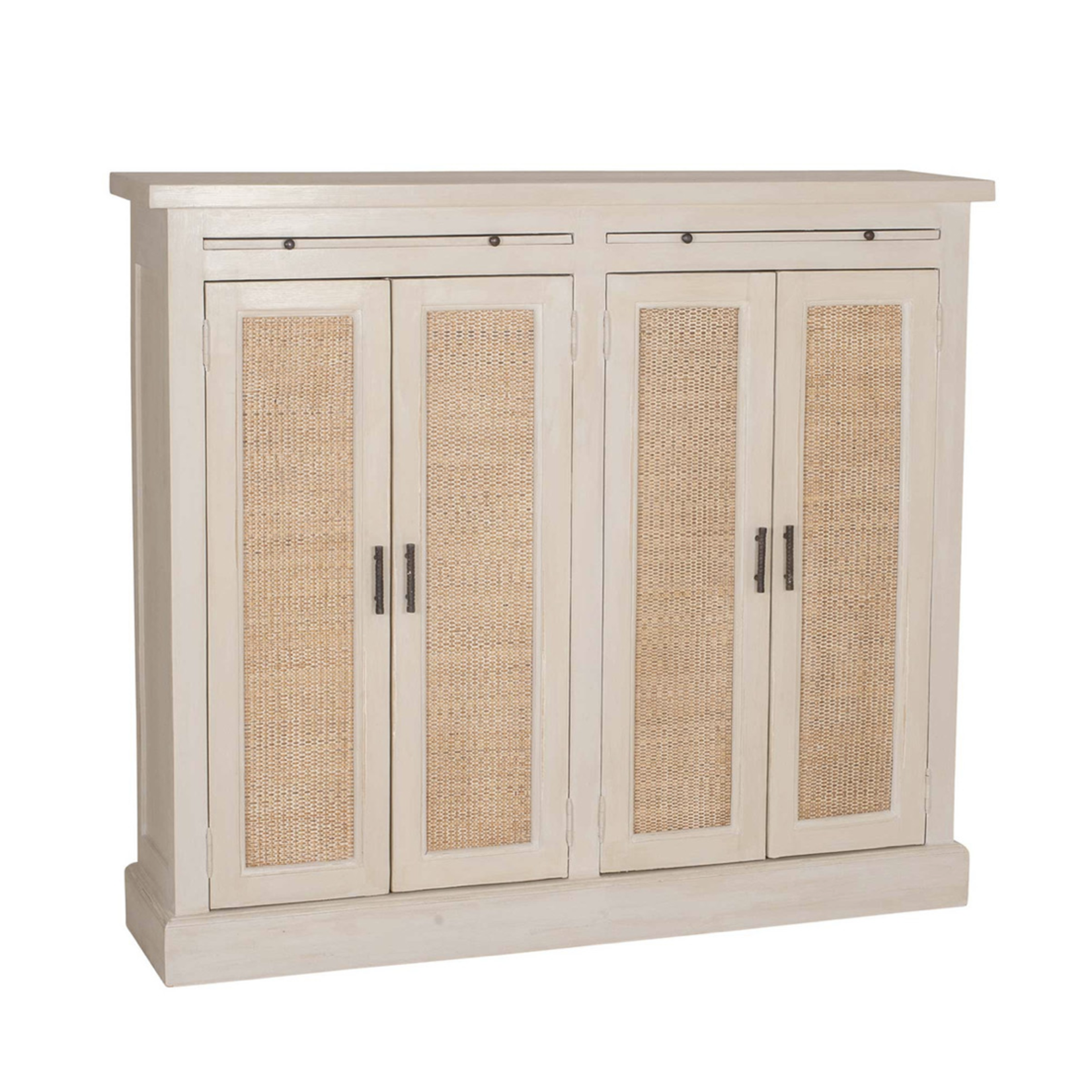 Outside The Box 51x12x45 Camden Slim 2 Door Rattan Cabinet