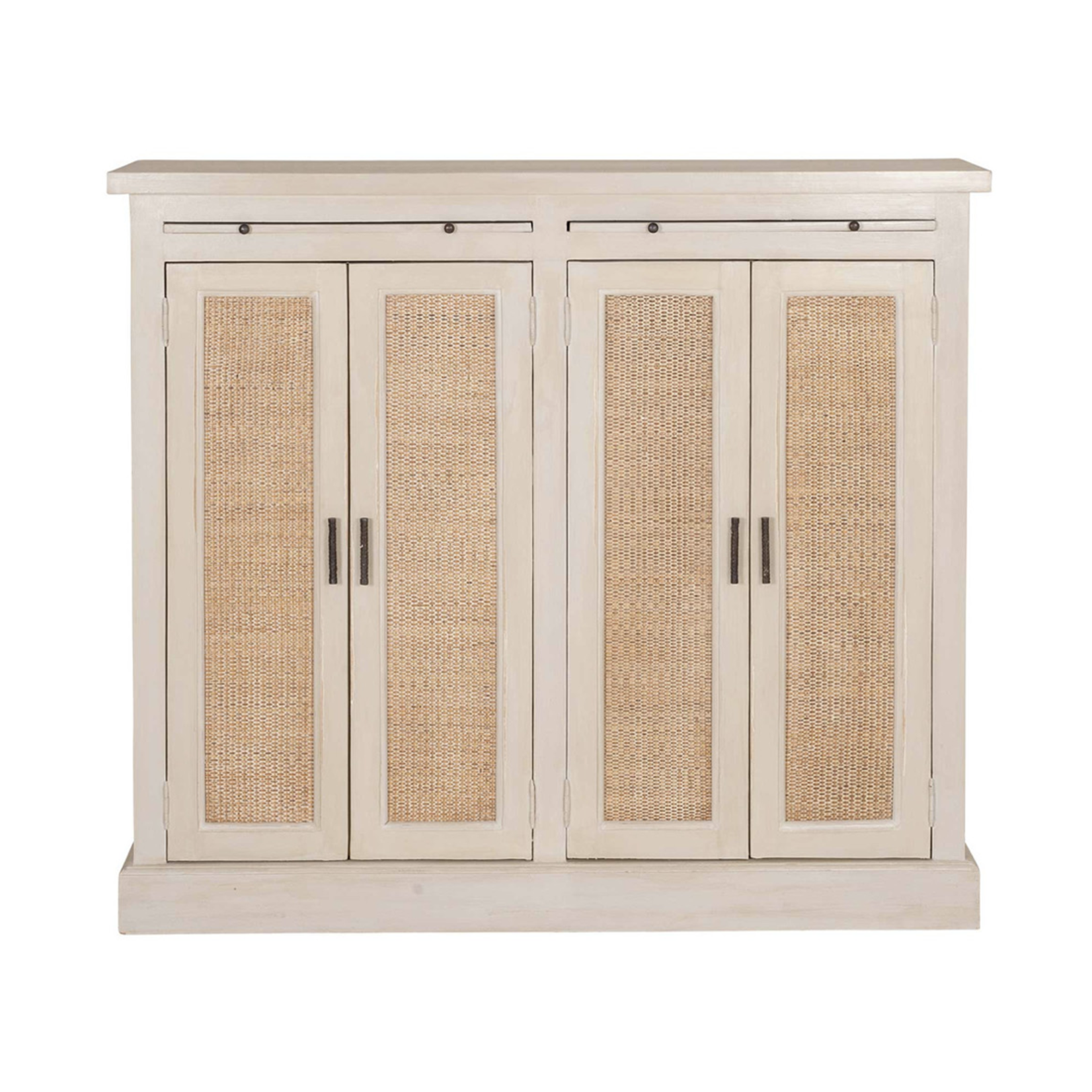 Outside The Box 51x12x45 Camden Slim 2 Door Rattan Cabinet