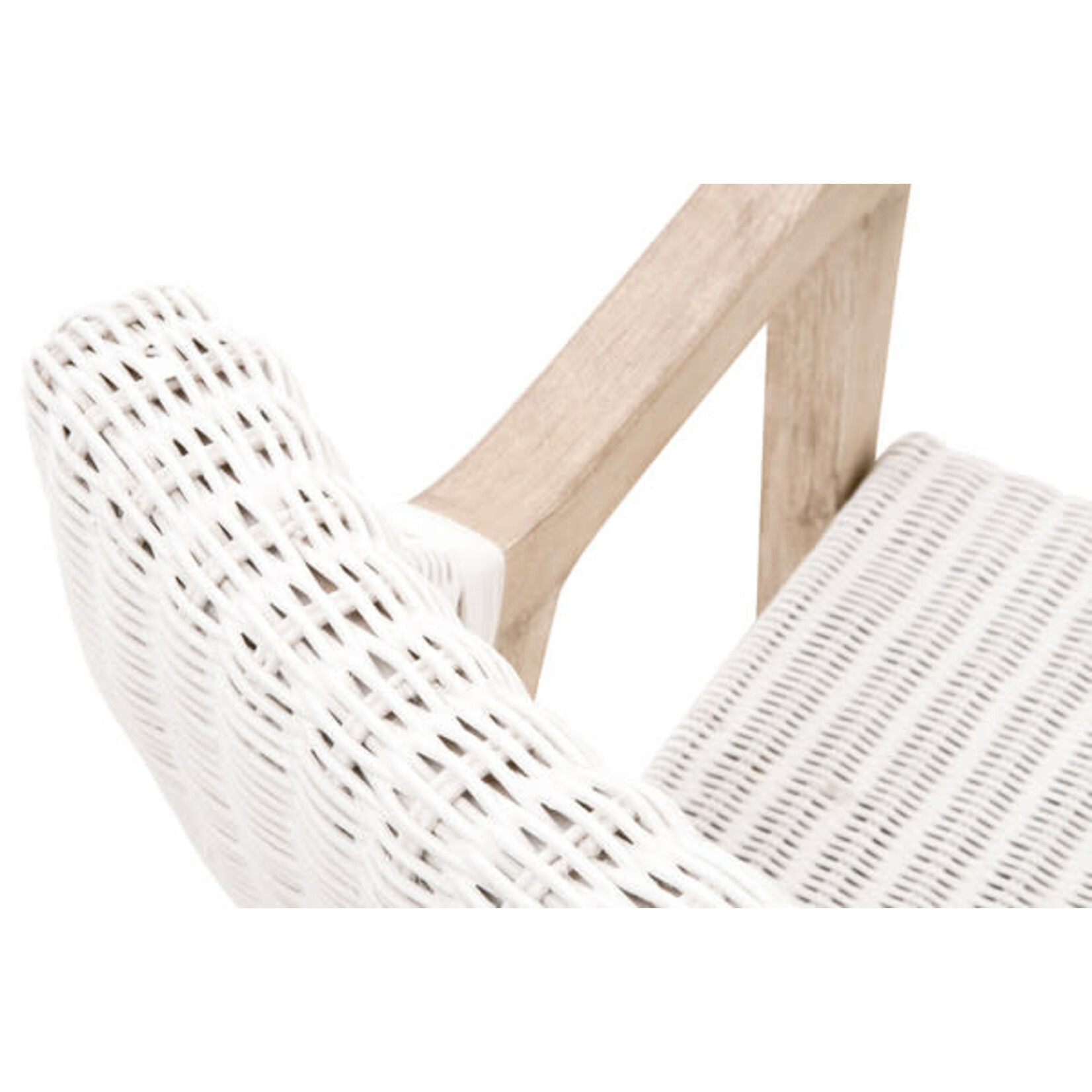 Outside The Box Essentials For Living Lucia White Arm Dining Chair Natural Light Gray Oak